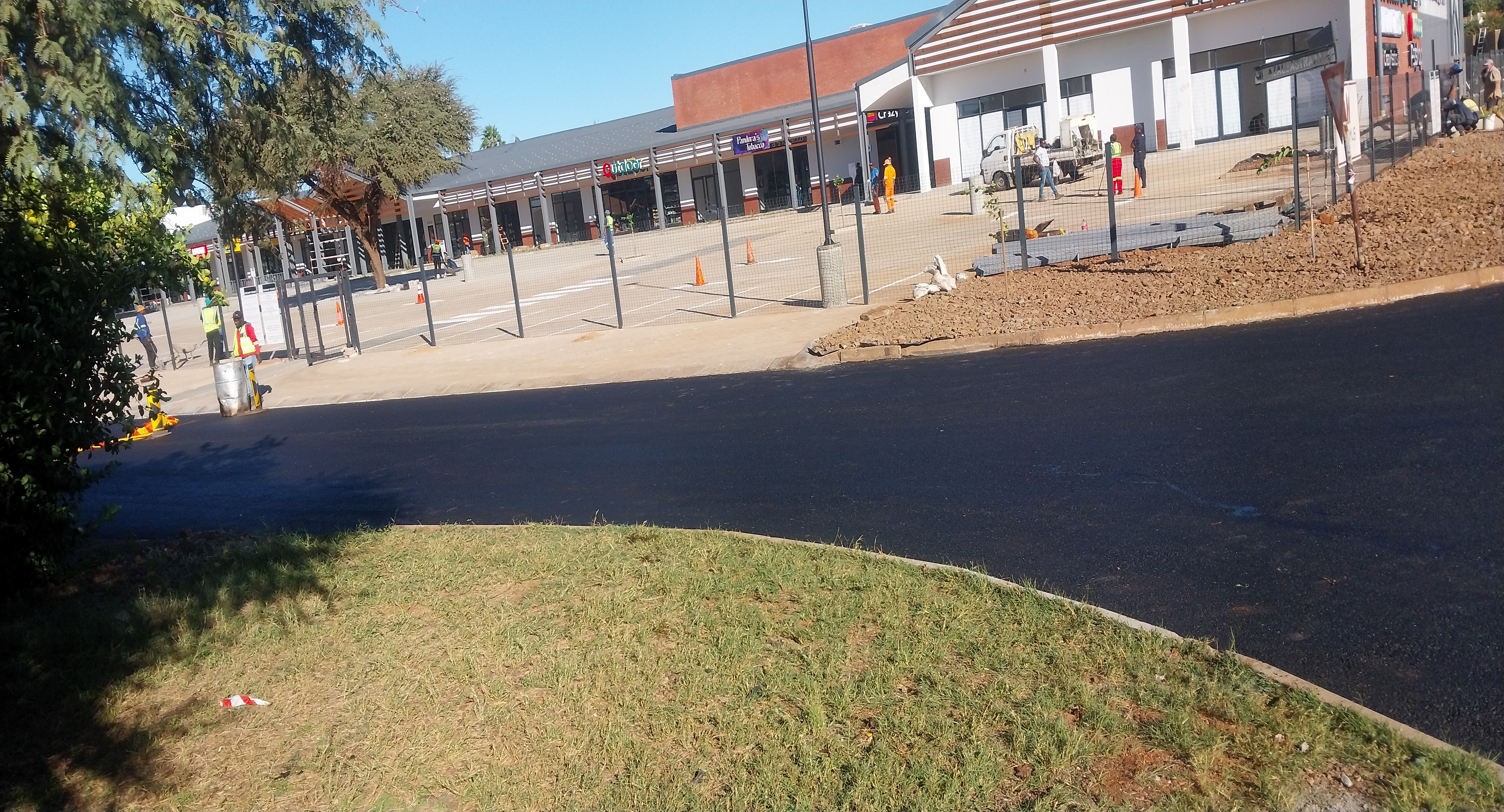 Image shows an ariel view of a new road being built by Ashtar Civils