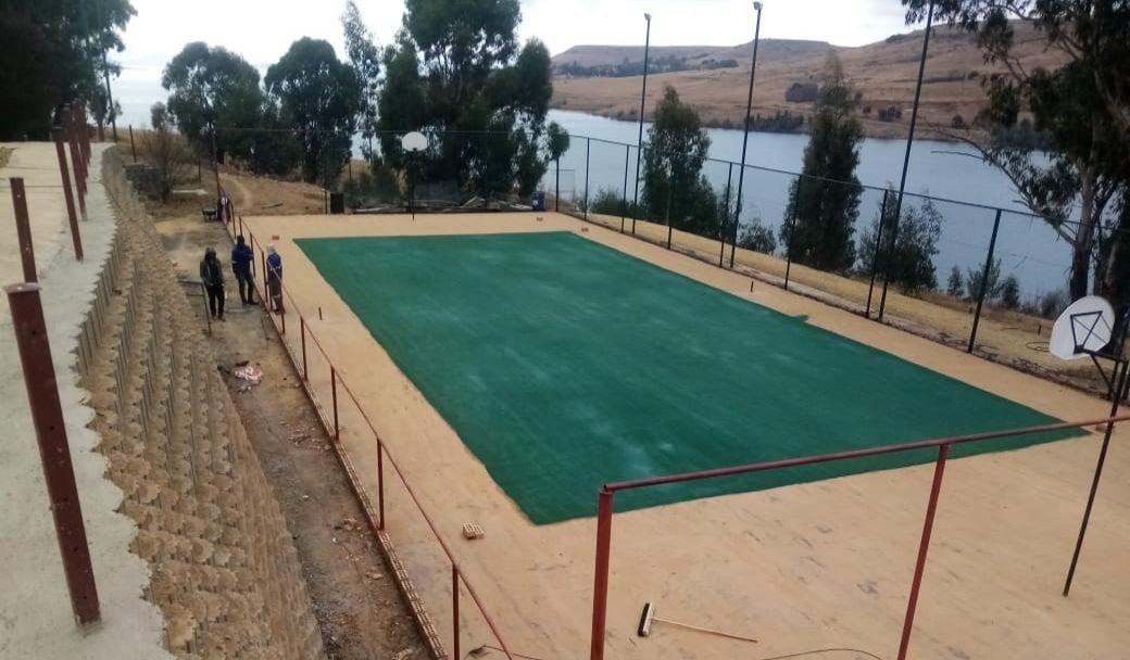 Image shows Ashtar Civils working to build a new road in Mpumalanga